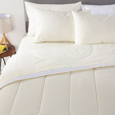 Imagen 2 del producto PLUMON BICOLOR BEIGE BLANCO 1.5 PLAZAS