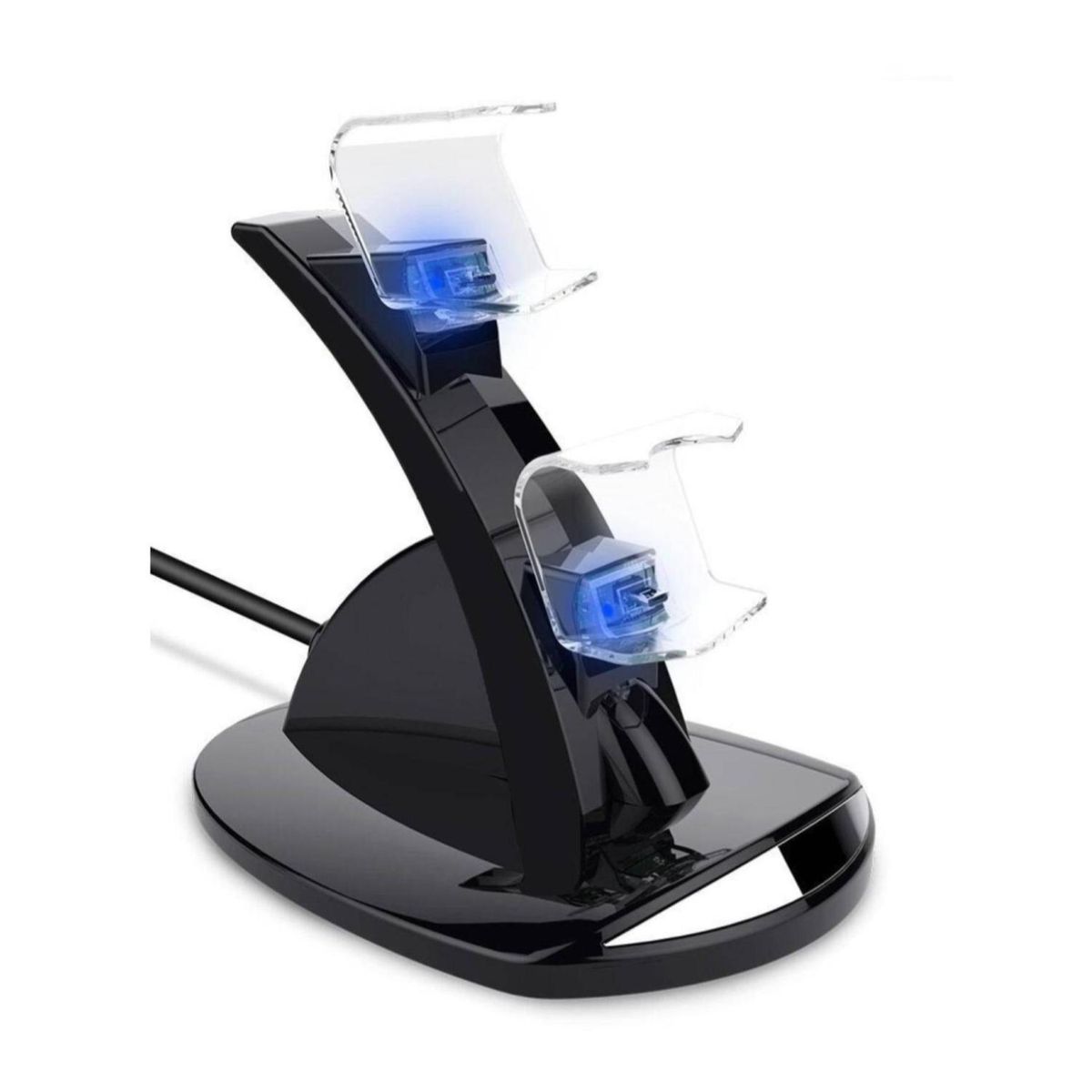 DBLUE - Soporte Cargador Joystick PS4 2 Puertos Carga USB
