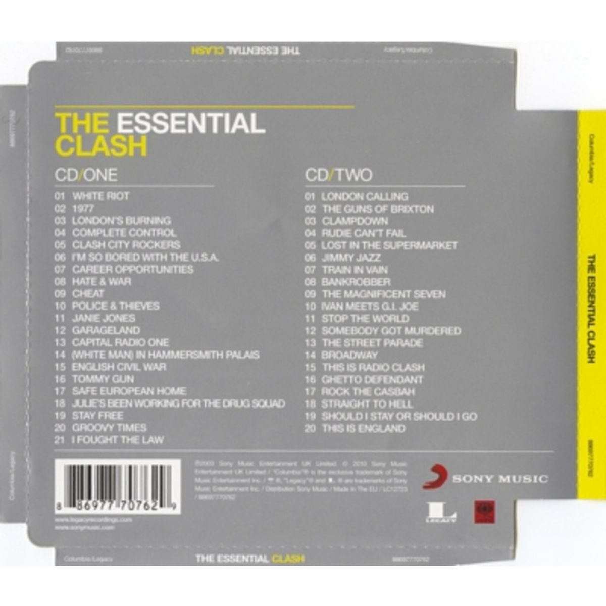 HITWAY MUSIC - THE CLASH - THE ESSENTIAL THE CLASH (2CD) - CD HITWAY MUSIC