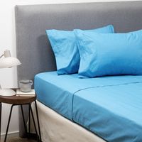 COMBO SABANA CELESTE + CUBRECOLCHON 2 PLAZAS