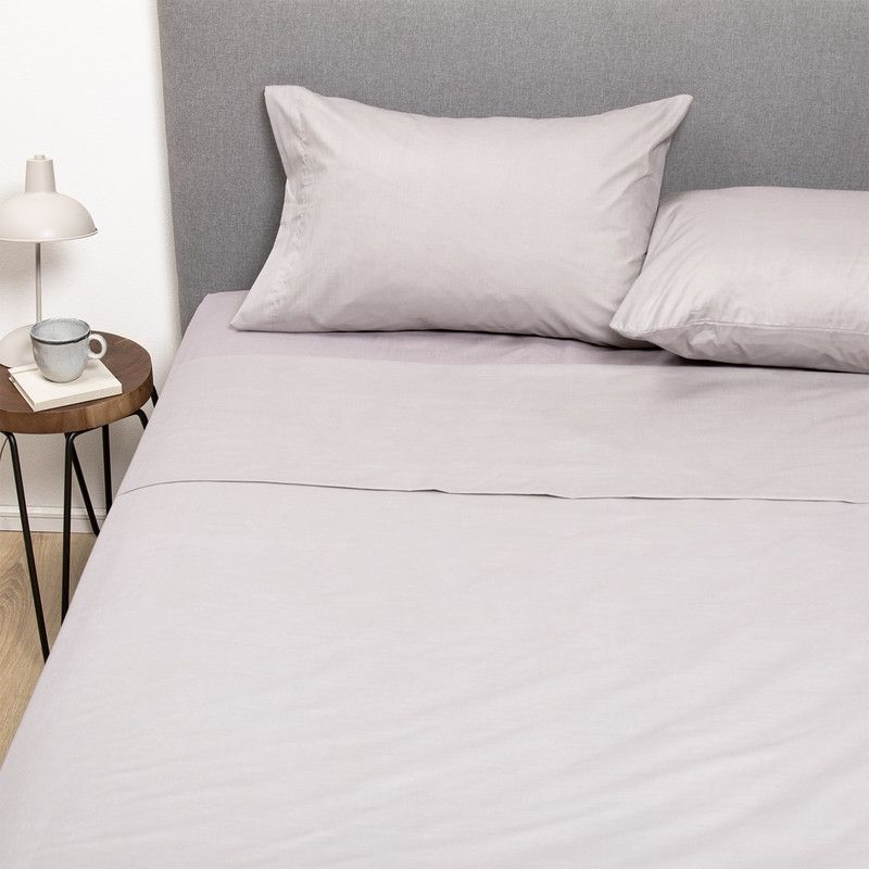 ARTHOME - COMBO SABANA GRIS  CUBRECOLCHON KING