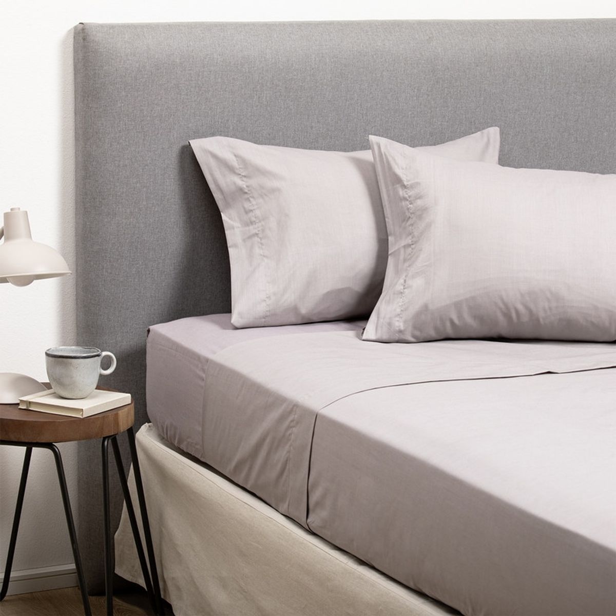 ARTHOME - COMBO SABANA GRIS  CUBRECOLCHON KING