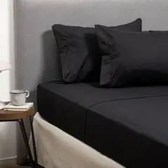 ARTHOME - COMBO SABANA NEGRA + CUBRECOLCHON 1 PLAZA