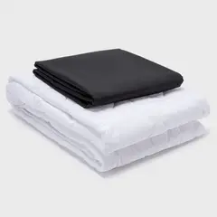 ARTHOME - COMBO SABANA NEGRA + CUBRECOLCHON 1,5 PLAZAS