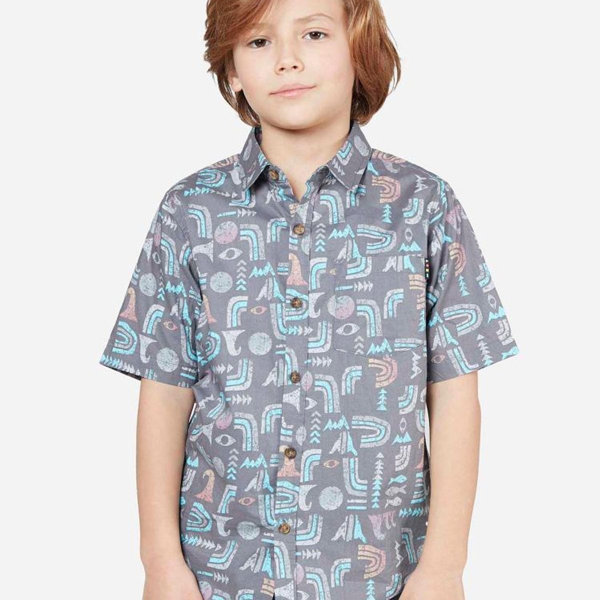 MAUI AND SONS - Camisa Niño Gris Oscuro 5C941-KV22 Maui and Sons MAUI AND SONS