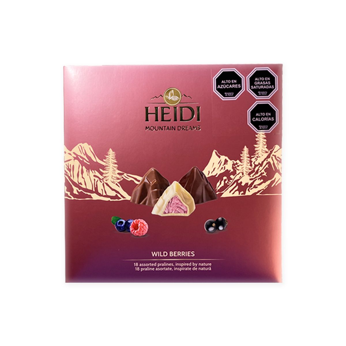HEIDI - Estuche Choc. bombones Heidi mountain dreams frutos bosque.