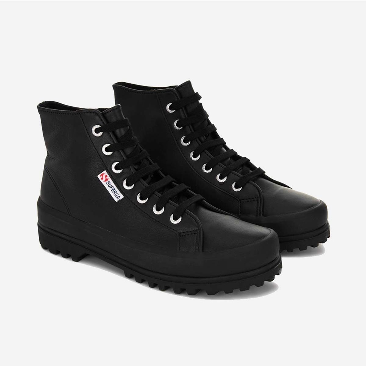 SUPERGA - Zapatilla 2341 Alpina Nappa Full Black - Negro