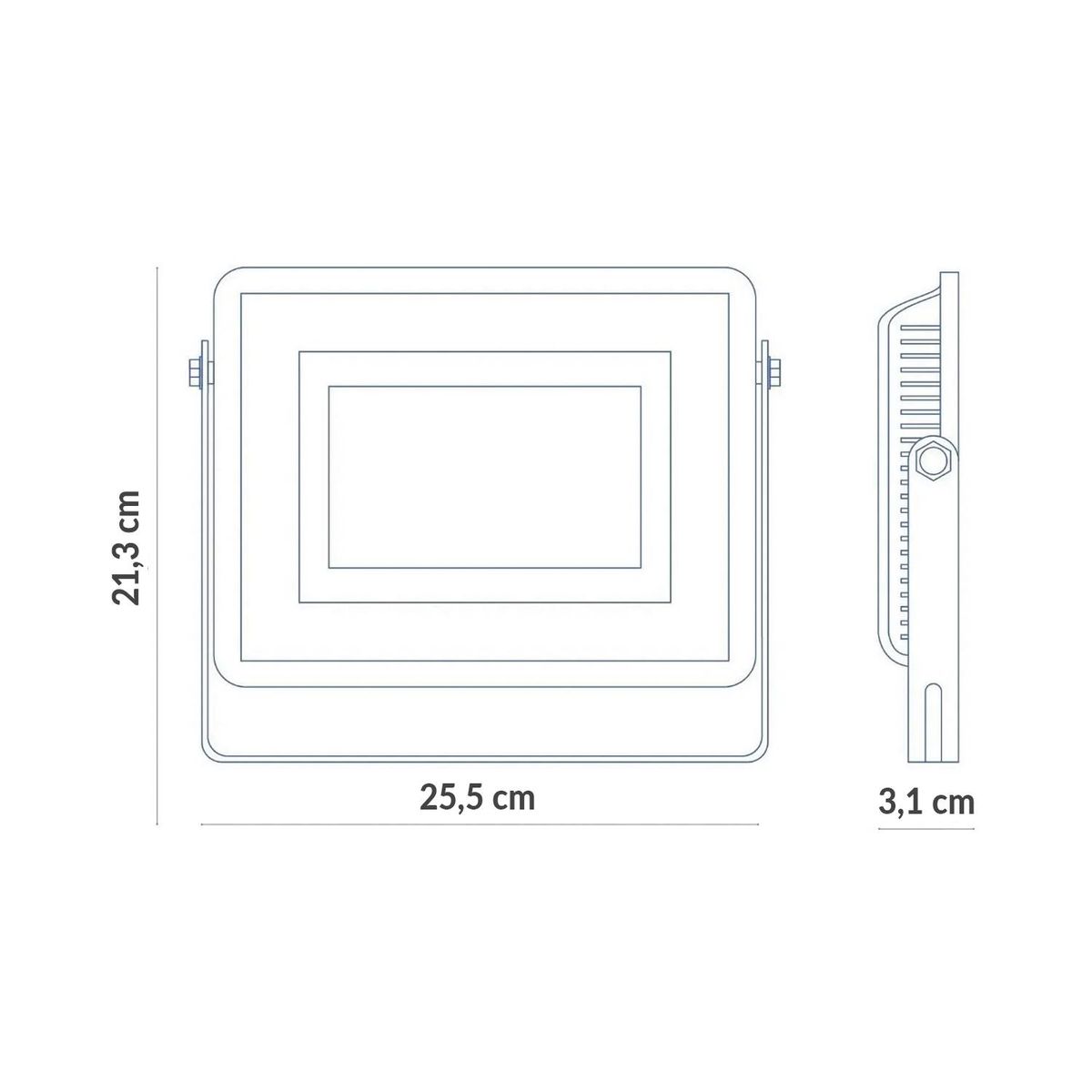 WANT - Proyector de área led 100w Frio certificación sec