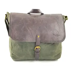 TOPWOLF - Bolso Messenger Canvas Verde Oliva 959-6