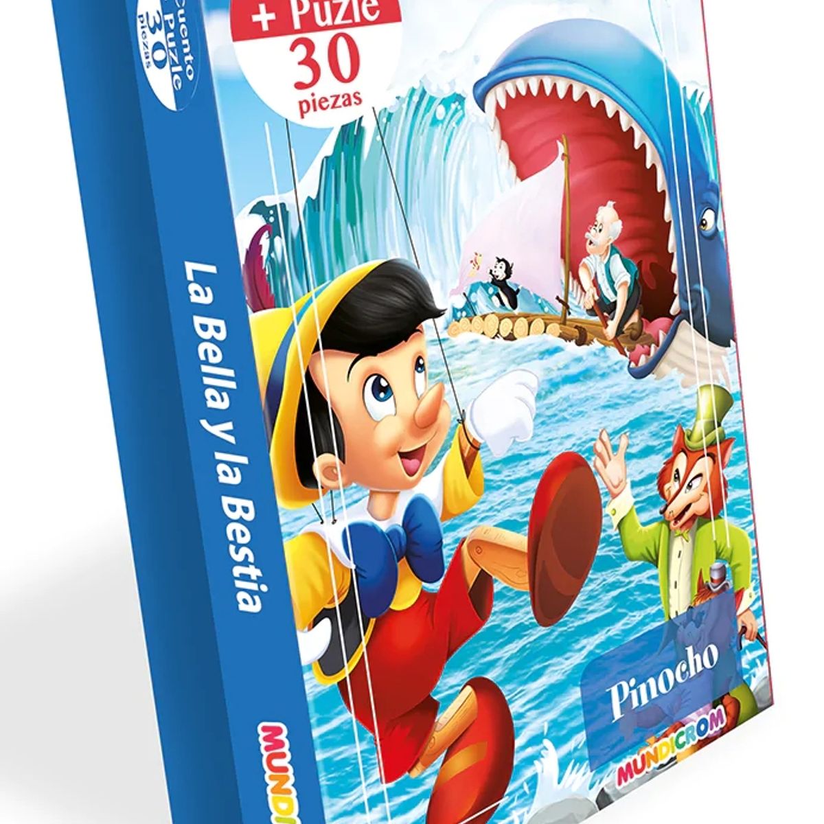 MUNDICROM - Libro Infantil Cuento Pinocho + Puzle 30 Piezas Mundicrom