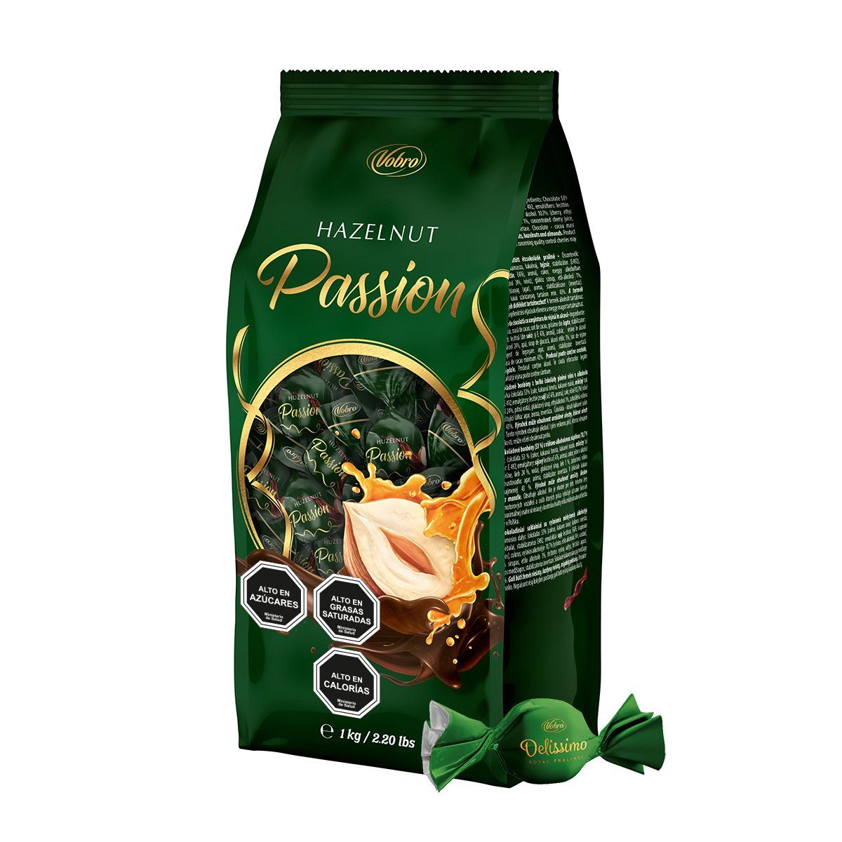 VOBRO - Bolsa Chocolate Bombones Hazelnut Passion 1kg