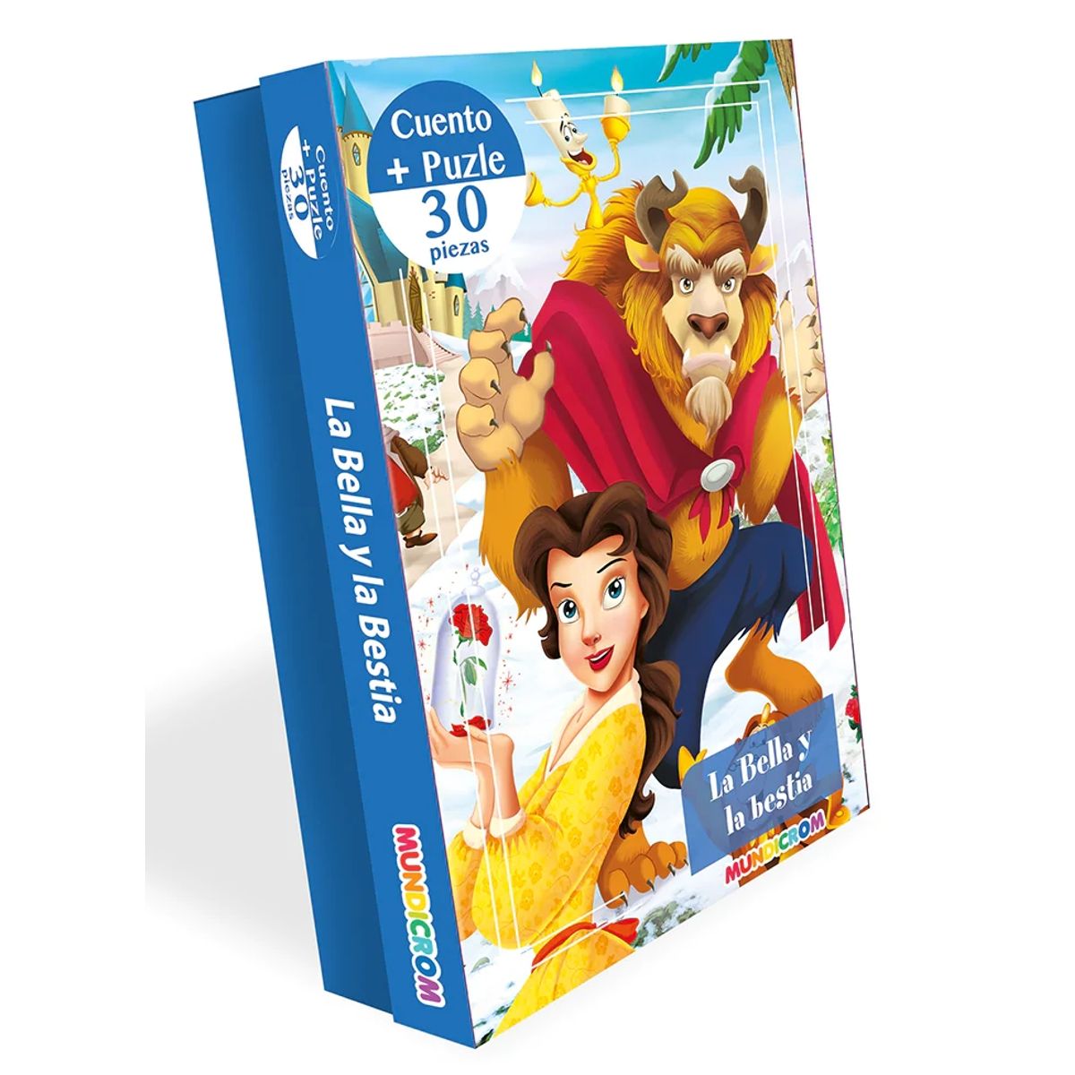MUNDICROM - Libro La Bella y La Bestia + Puzle 30 Piezas Mundicrom