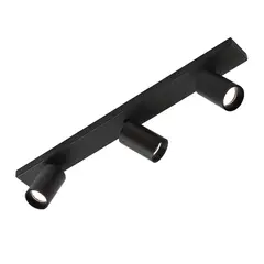 HB LEDS - Foco Spot Para Cielo o Muro Porta 3xGU-10 Negro M