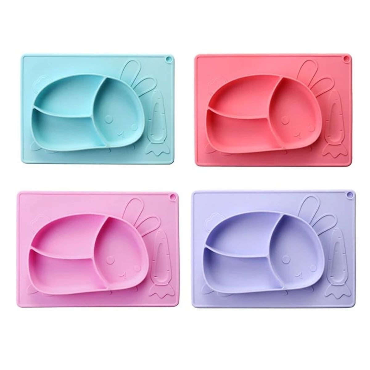 COCHOLITO KIDS - Plato De Silicona  Para Niño Sin Ventosa