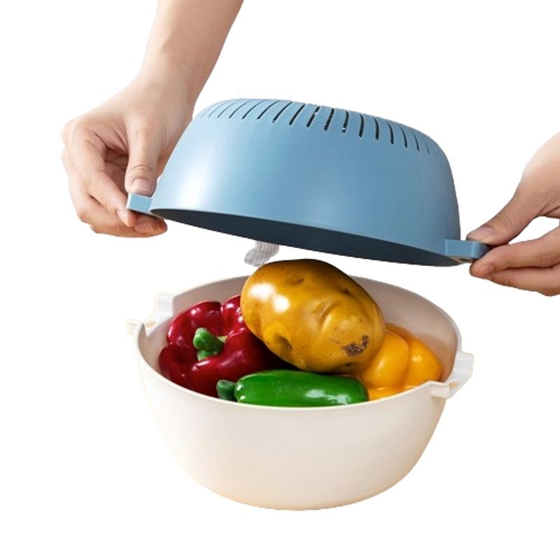 GENERICO - Set Bowl y colador pocillo Color Celeste 2,4 litros 8025.