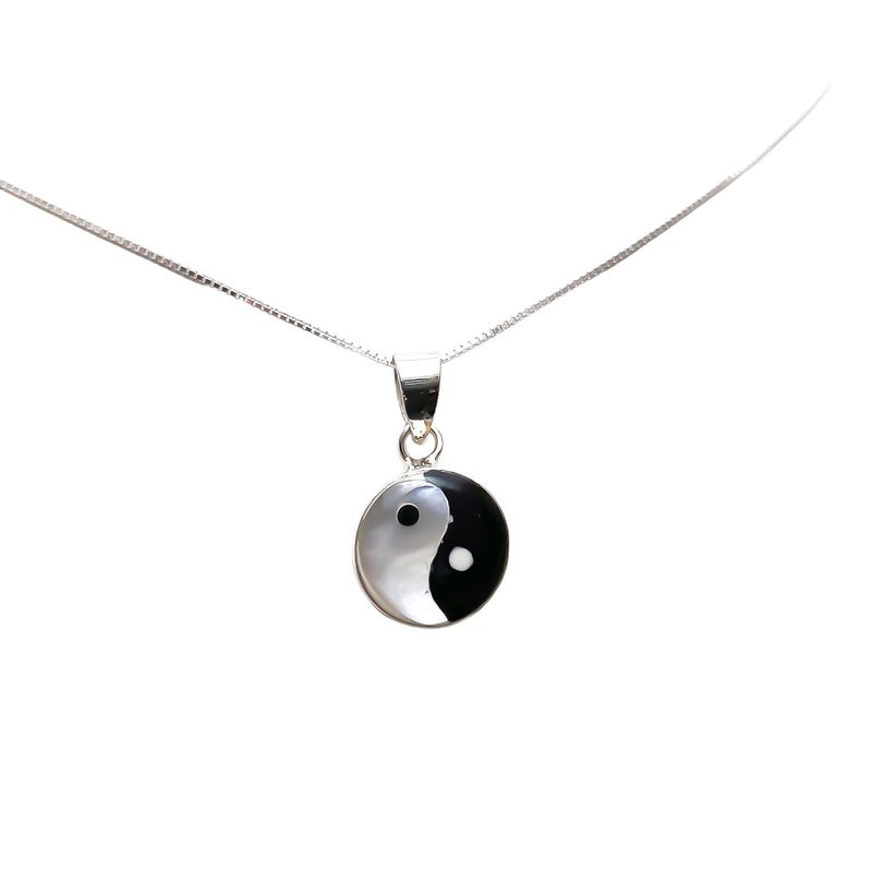 ANDREA COGGIOLA JOYAS - Collar Yin-Yang Plata Fina 925