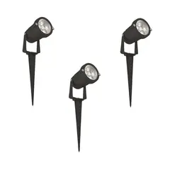 HB LEDS - Pack 3 Foco LED RGB Estaca Jardín 5W