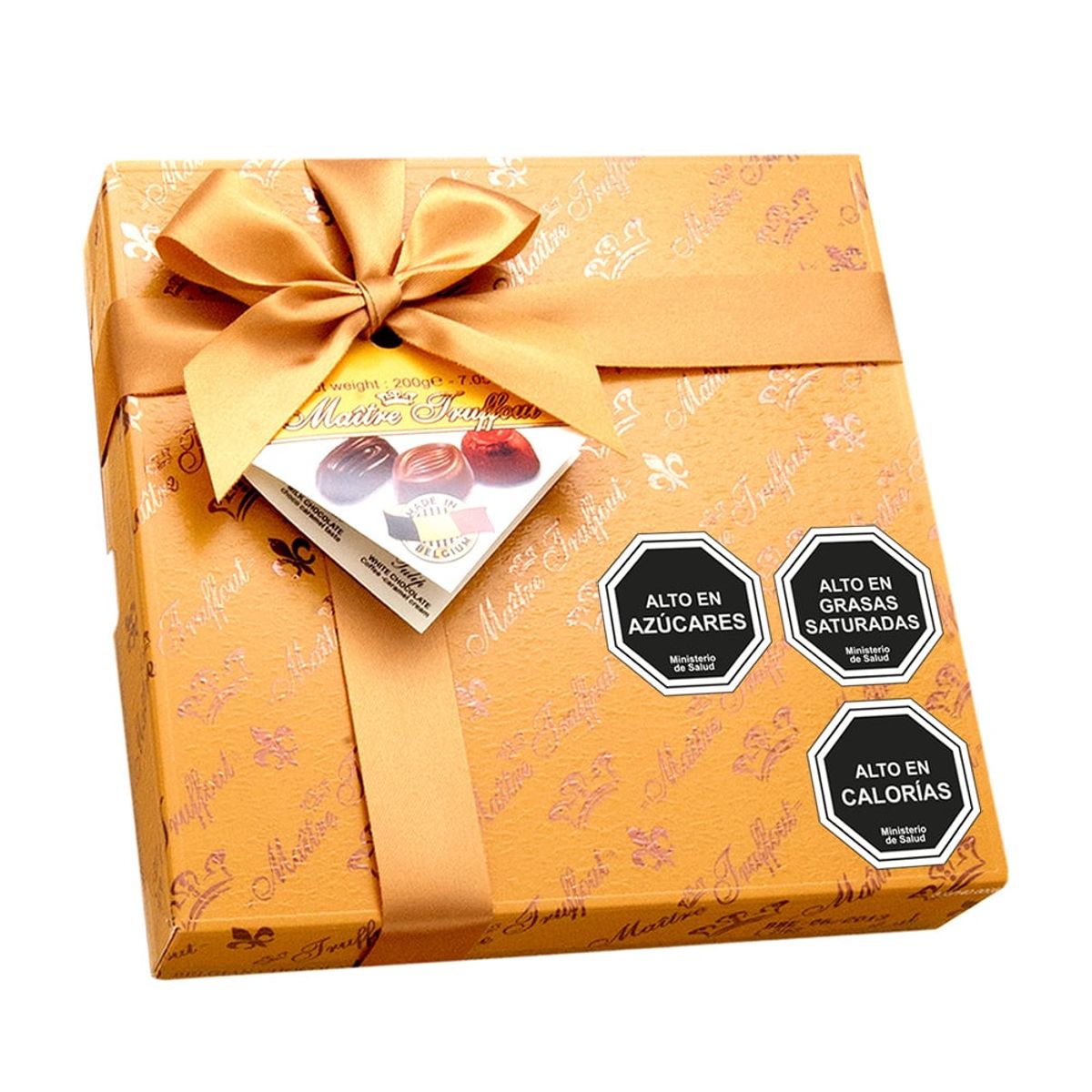 MAITRE TRUFFOUT - Bombones Caja Amarillo surtidos Maitre Truffout 200 Grs.