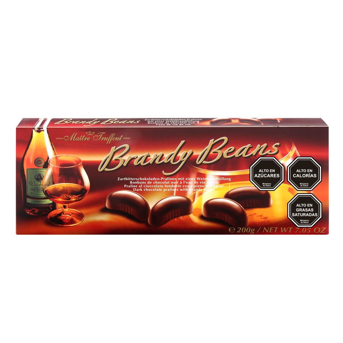 MAITRE TRUFFOUT - Bombón Chocolate Estuche brandy Maitre Truffout 200g