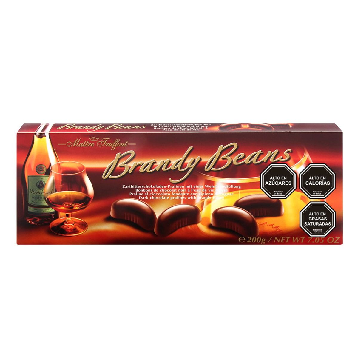 MAITRE TRUFFOUT - Bombón Chocolate Estuche brandy Maitre Truffout 200g