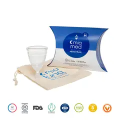 MIALUNA - Copa Menstrual MiaMed Talla M Traslúcida