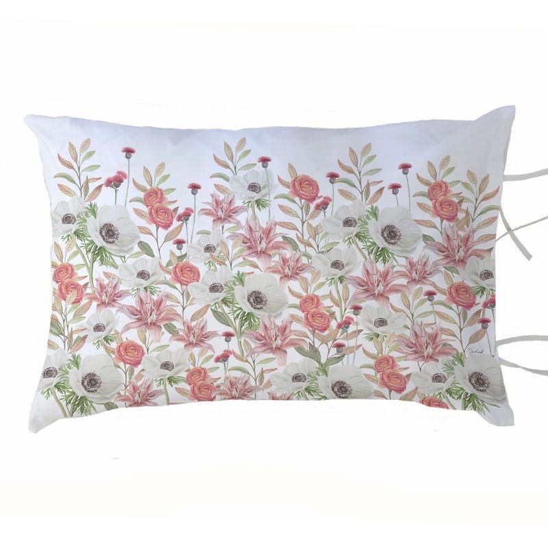 MARGARITA SCHEEL BY CASA ALVARINHO - FUNDA ALMOHADA ANÉMONE BLANCA 50X70