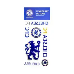 GENERICO - MACCABI TATTOO-STICKERS CON BRILLO FUTBOL - CHELSEA