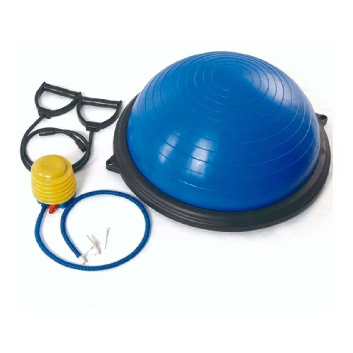 DETODOYMAS - Balon Bosu 60cm + Manillas+Inflador - Azul