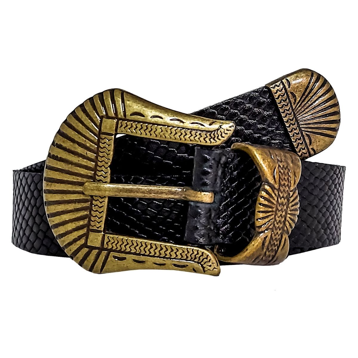 MAECUEROS - Cinturón Cuero Concha.-