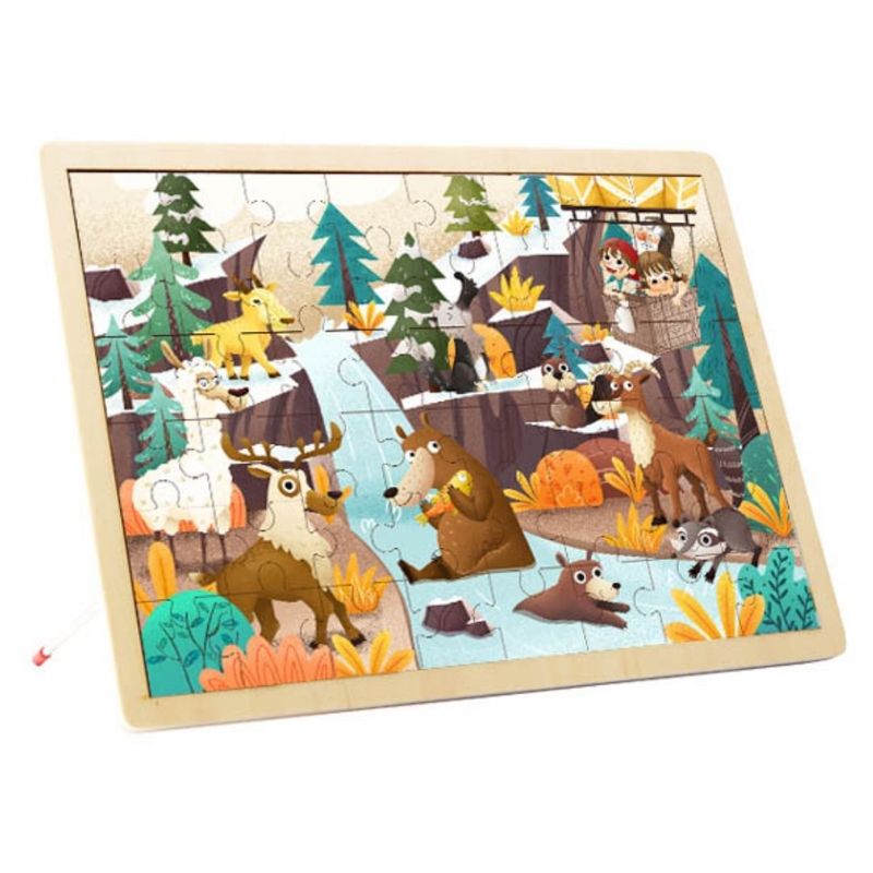 TOOKY - Rompecabezas de madera Alpine Puzzle