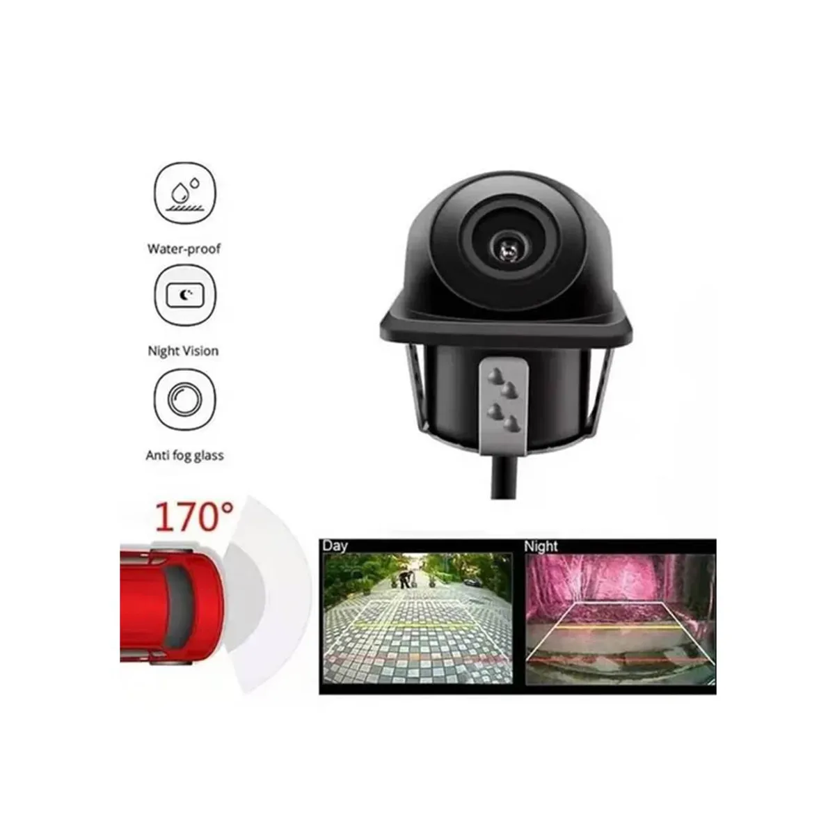 GENERICO - Hd Camara Auto Visión Nocturna Retroceso Ip66 12v