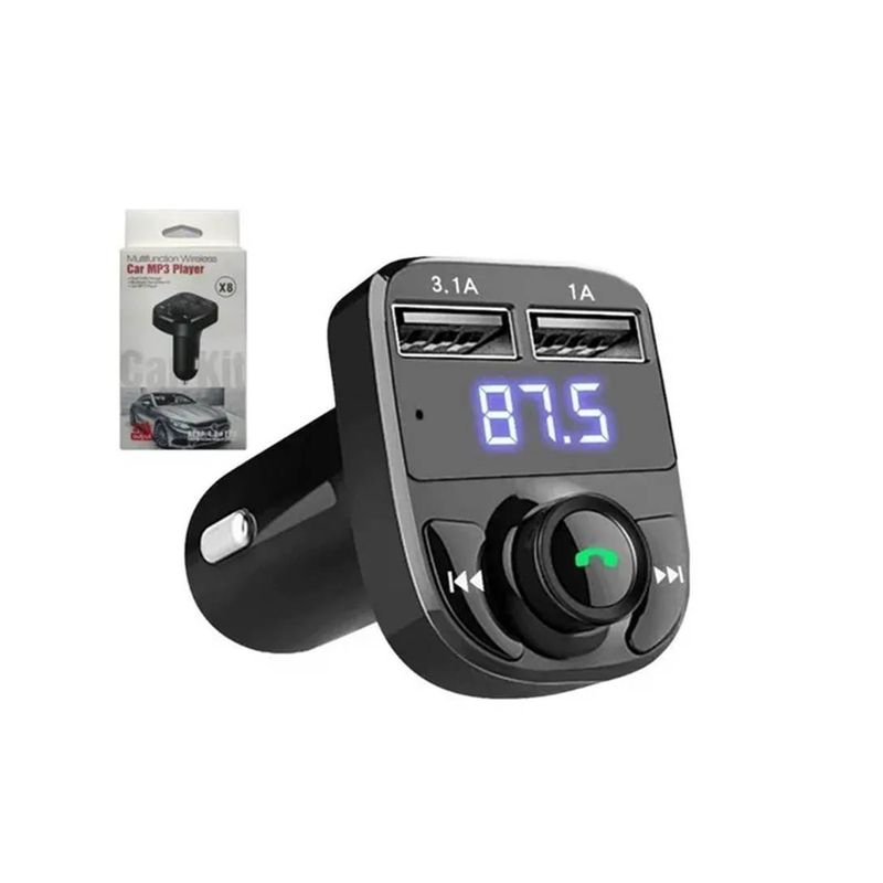GENERICO - Transmisor Radio Fm Bluetooth Mp3 Usb Tf Wam Cargador Auto