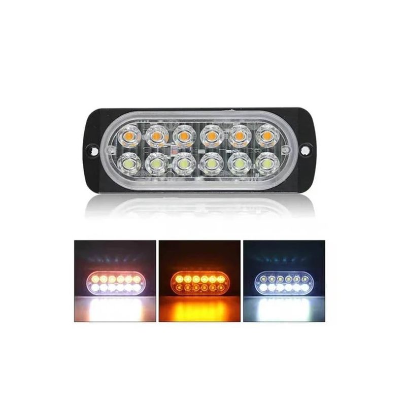 GENERICO - X2 Foco Neblinero Led Estroboscopico 12 24v Destellante