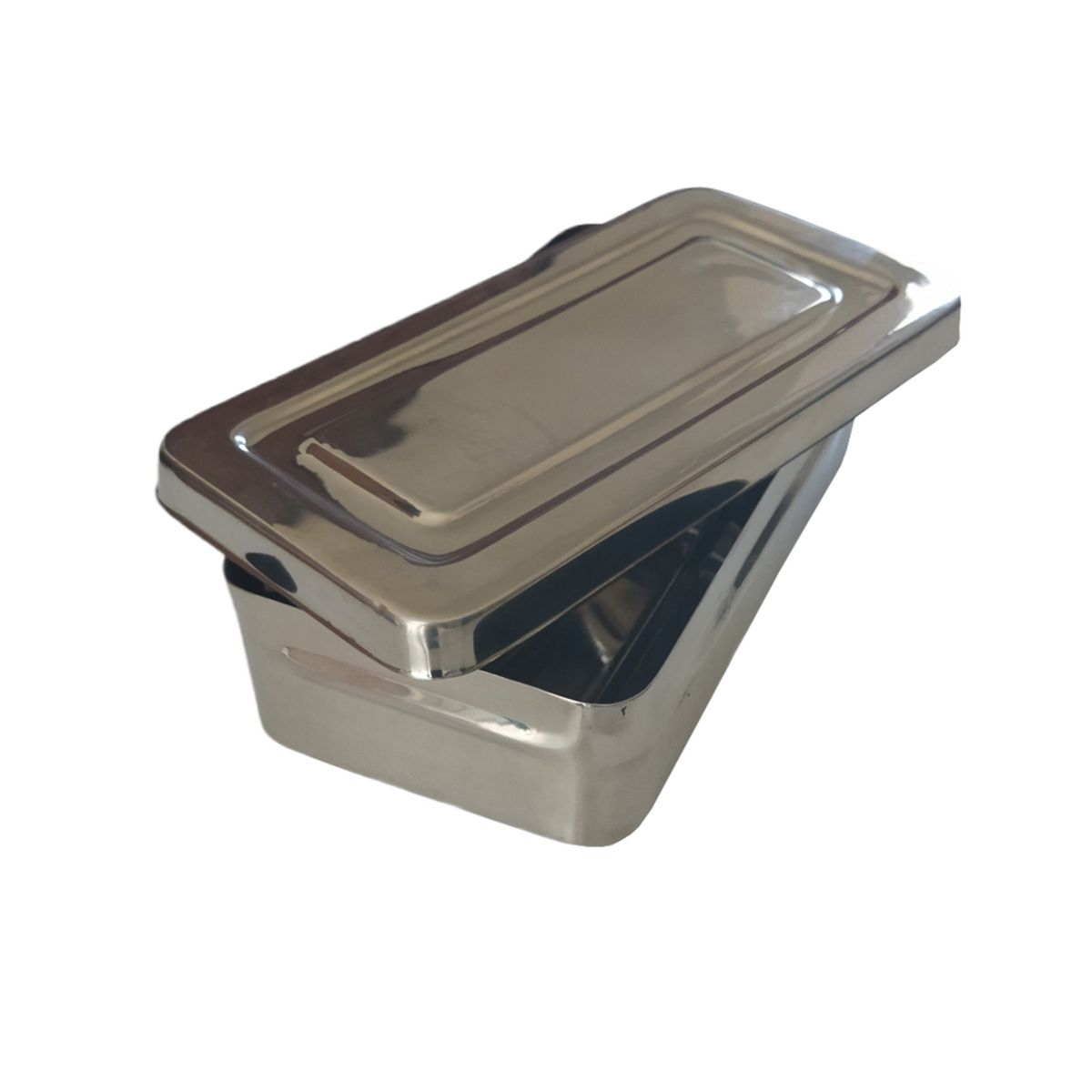 GENERICO - Caja acero inoxidable 20x10x4cm