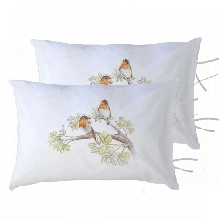 Pack 2 Fundas Almohada Pajaritos Bambi 50 x 70