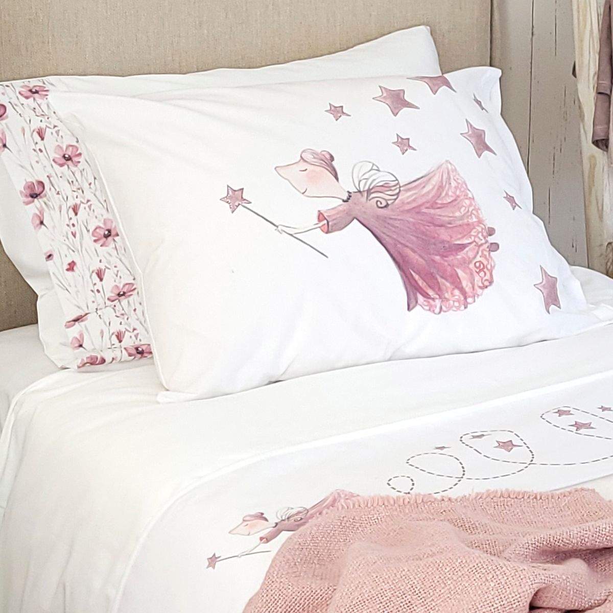 MARGARITA SCHEEL BY CASA ALVARINHO - PACK 2 FUNDAS ALMOHADA HADA 50X70