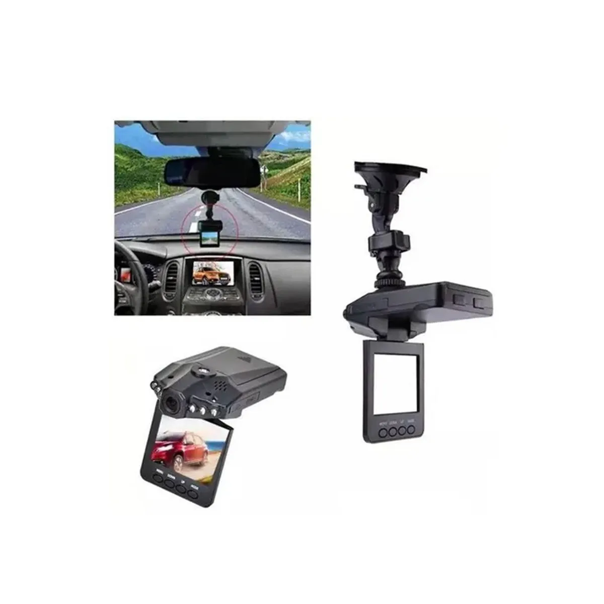 GENERICO - Frontal Cámara Seguridad Auto Pantalla 2 5in Dvr Full Hd1080