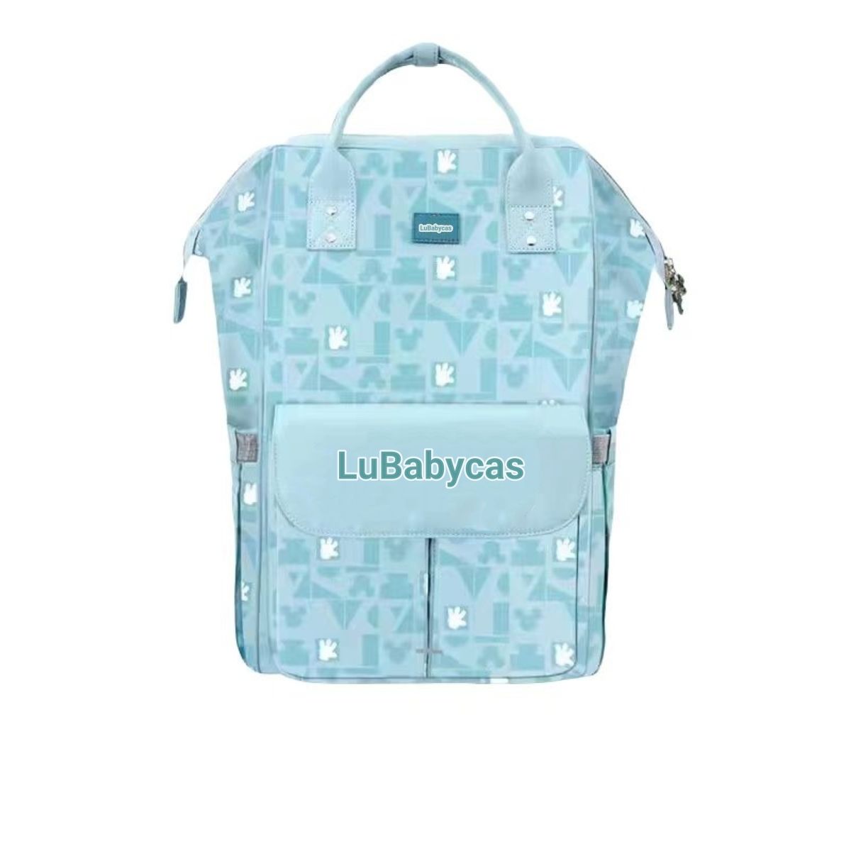 LUBABYCAS - Mochila Pañalera Maternal Con Accesorios Azul Lubabycas