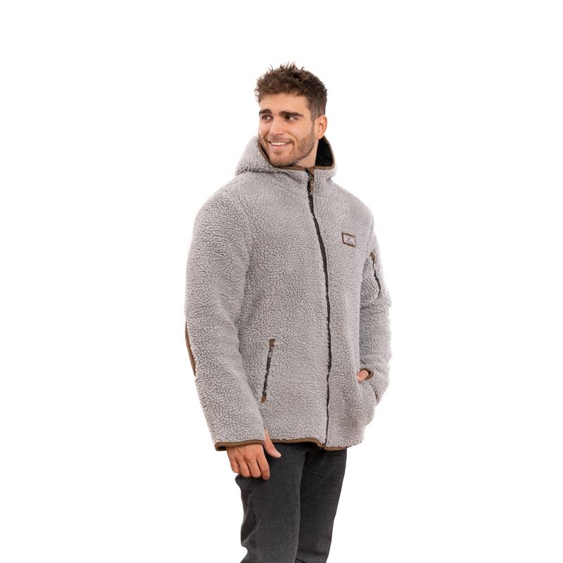 FALCONE - Chaqueta Chiporro Clásica V5 Gris Plata Hombre Falcone