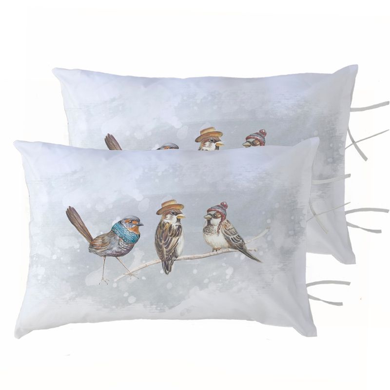 MARGARITA SCHEEL BY CASA ALVARINHO - PACK 2 FUNDAS ALMOHADA PAJARITOS AMIGOS 50X70