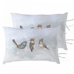 MARGARITA SCHEEL BY CASA ALVARINHO - PACK 2 FUNDAS ALMOHADA PAJARITOS AMIGOS 50X70