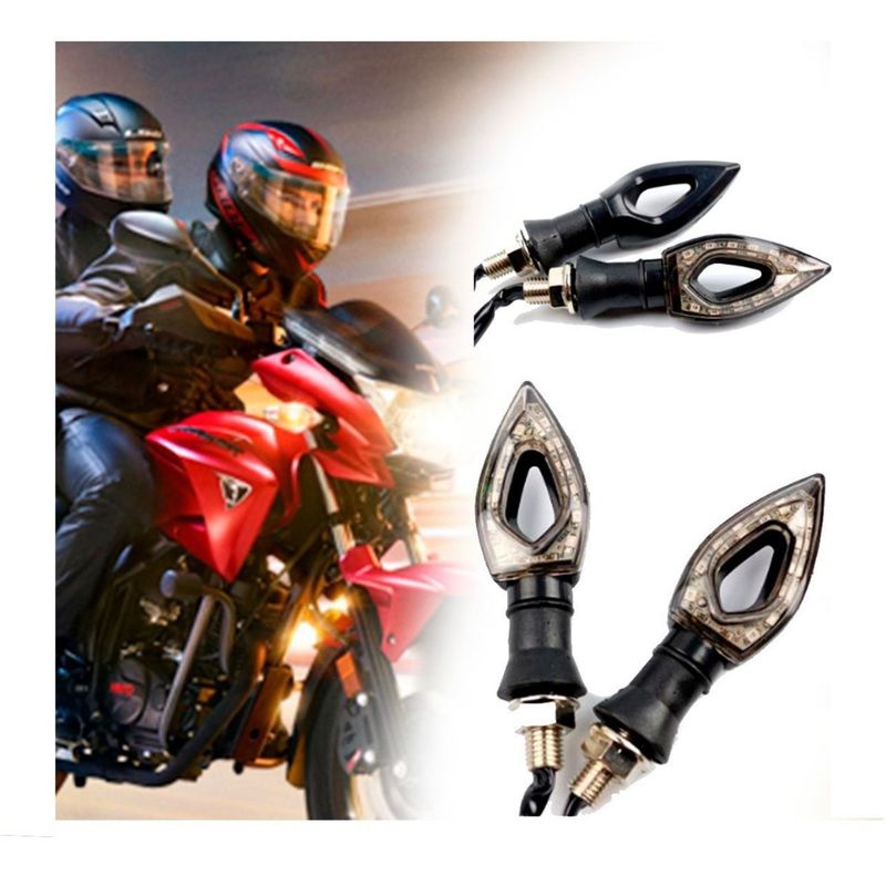 GENERICO - Luces Intermitentes Para Moto Led De Color Amarillo 2piezasd