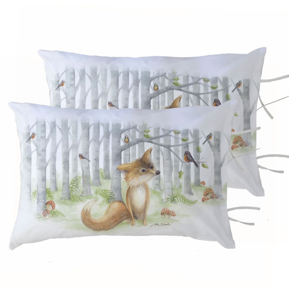 MARGARITA SCHEEL BY CASA ALVARINHO - PACK 2 FUNDAS ALMOHADA ZORRITO 50X70