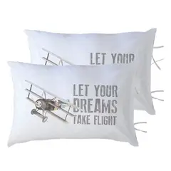 MARGARITA SCHEEL BY CASA ALVARINHO - PACK 2 FUNDAS ALMOHADA TAKE FLIGHT 50X70