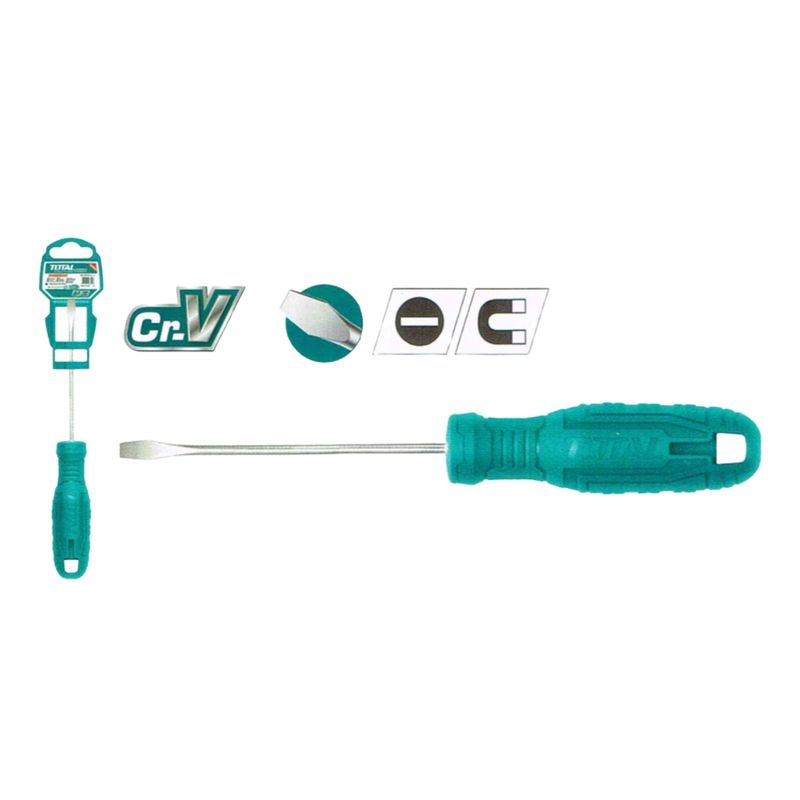 TOTAL TOOLS - Destornillador De Paleta 6MM X 150MM 6pulgadas