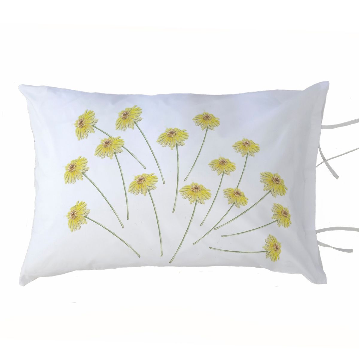 MARGARITA SCHEEL BY CASA ALVARINHO - FUNDA ALMOHADA FLORCITAS AMARILLAS 50X70