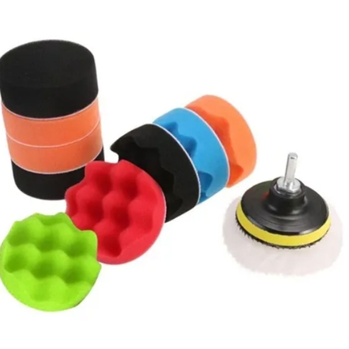 ESHOPANGIE - Kit De 10 Piezas Pulir Esponjas Almohadillas Para Auto