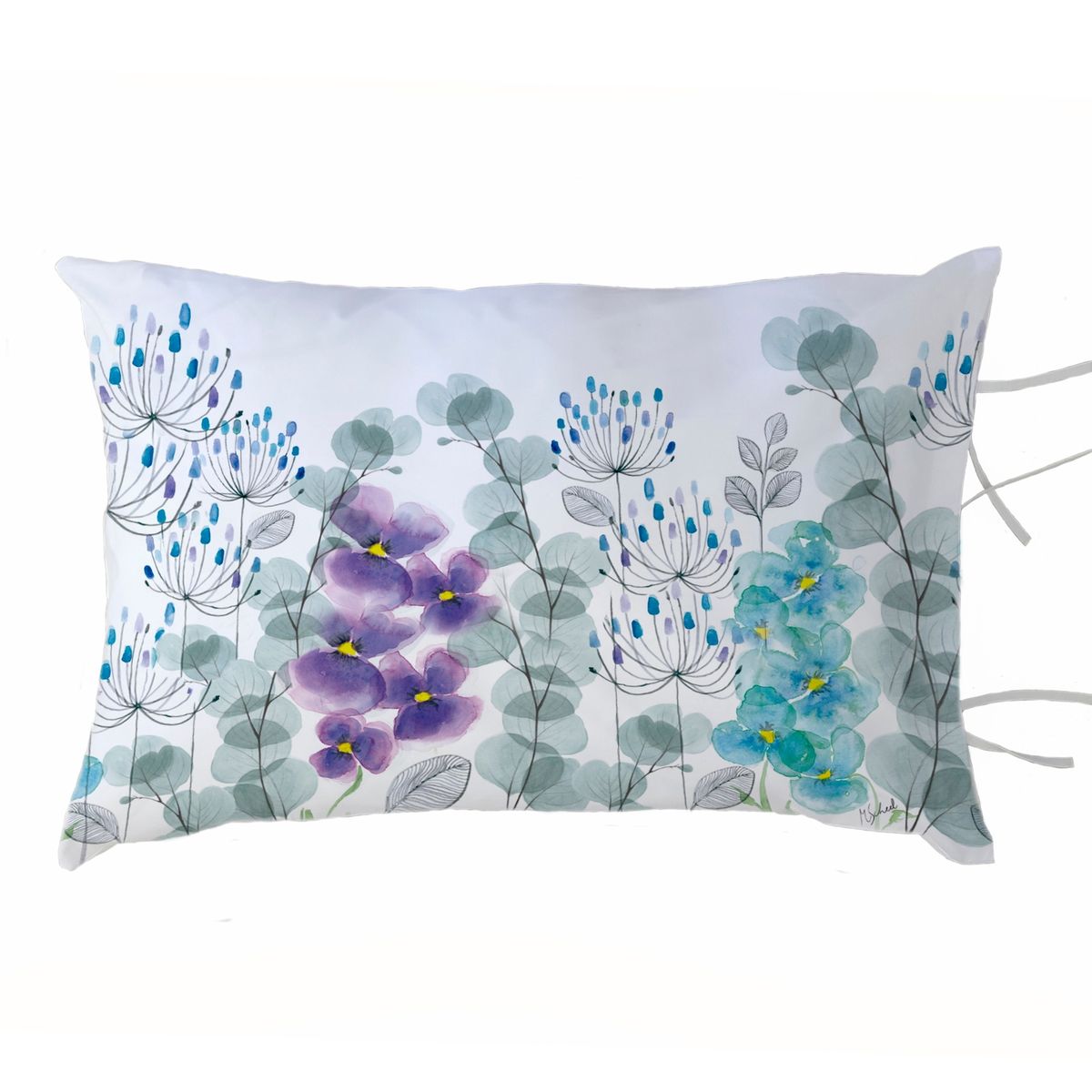 MARGARITA SCHEEL BY CASA ALVARINHO - FUNDA ALMOHADA PENSAMIENTOS 50X70