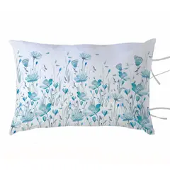 MARGARITA SCHEEL BY CASA ALVARINHO - FUNDA ALMOHADA FLORCITAS TURQUESA 50X70