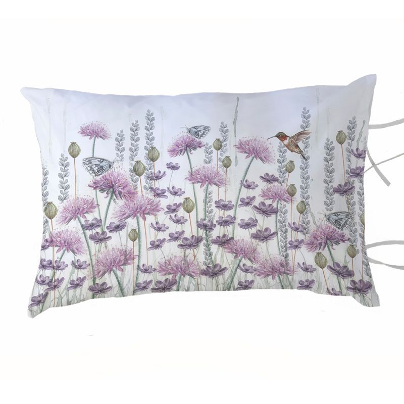 MARGARITA SCHEEL BY CASA ALVARINHO - FUNDA ALMOHADA JARDÍN SILVESTRE LILA 50X70
